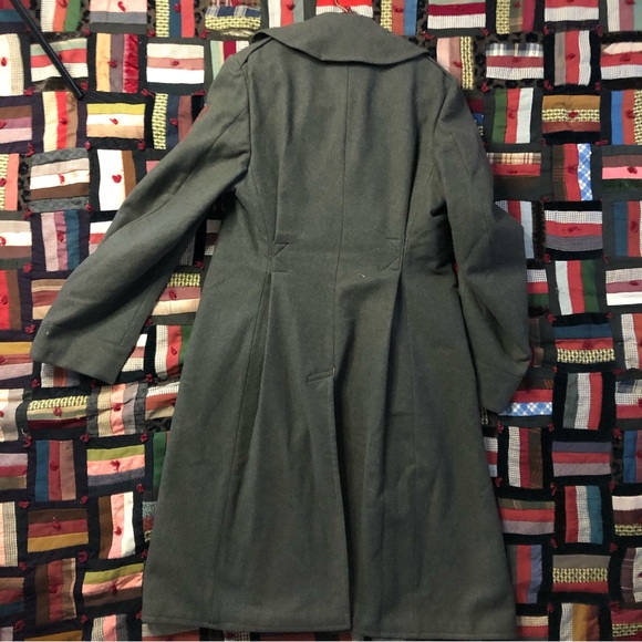 WW 2 era 1940s/50s melton wool officers overcoat/trench - Picture 5 of 9